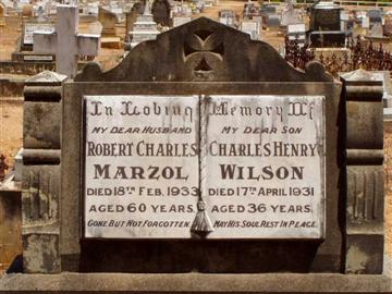Robert Marzol & Charles Wilson grave